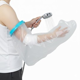Waterproof Arm Cast Cover for Shower Adult, Reusable TPU Cast Protector with Comfortable Watertight Seal, Soft & Durable Cast Covers Keep Bandage, Wounds & Dressings Dry After Surgery