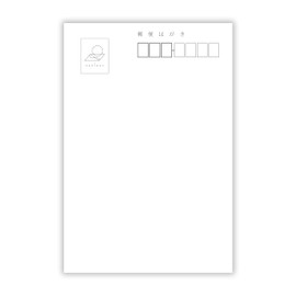 KMJ-421 Sympathy in the Cold Weather (Mourning & New Year's Cards) Private Postcards Set of 7 Premium Square White Borderless Design [Papilay Select]