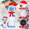Morejoy 8 FT Christmas Snowman Monster Inflatable with Built-in LED