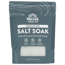 Pacha 파차 비누 브레스 솔트 소크, 32온스 Pacha Soap Breathe Salt Soak, 32oz