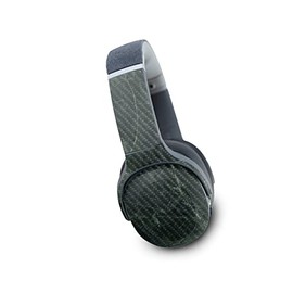 MightySkins Carbon Fiber Skin Compatible with Skullcandy Crusher Evo Wireless - Green Marble | Protective, Durable Textured Carbon Fiber Finish | Easy to Apply | Made in The USA