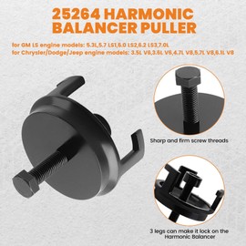 maXpeedingrods 25264/551141 LS Harmonic Balancer Puller and Installer Tool Set for GM LS Series Engines 1997-UP, Crank Pulley Puller and Installation Tool Kit