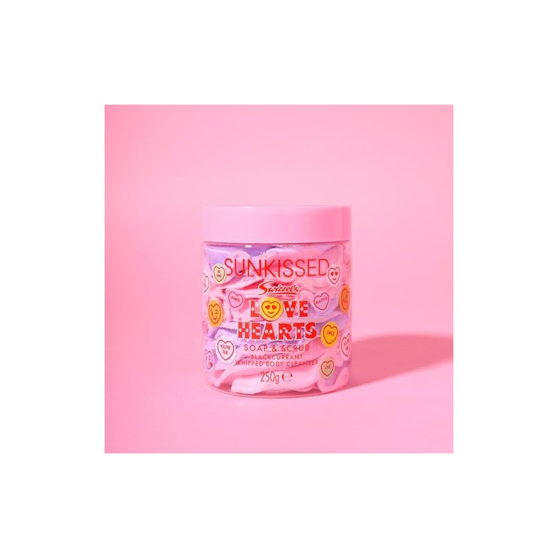 Sunkissed x Love Hearts Soap & Scrub Whipped Body Cleanser