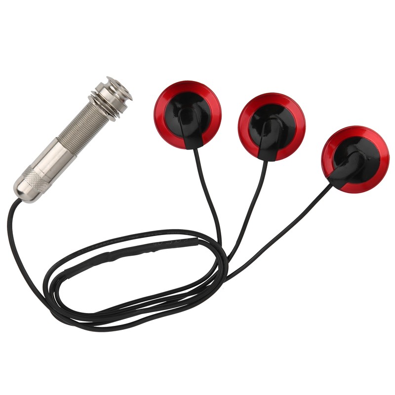 Guitar Piezo Pickup Transducer Removable for Acoustic Guitar Ukulele Thumb