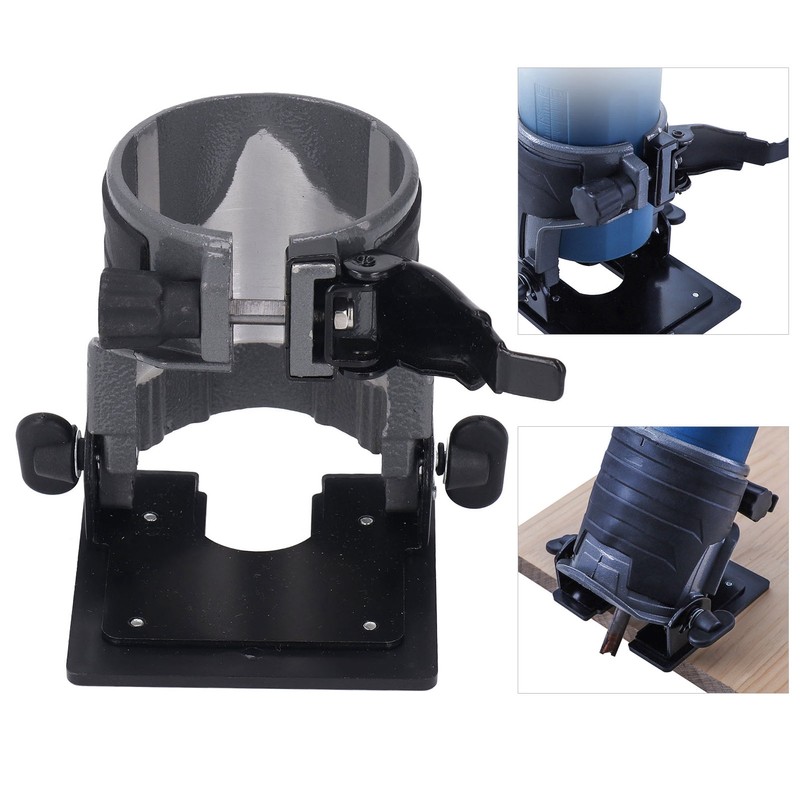 Trimming Machine Fixed Base Adjustable Angle Woodworking Trimmer Router Aluminum