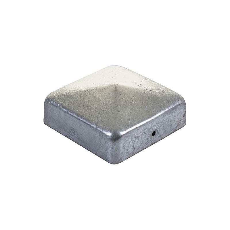 Galvanised Steel Metal Pyramid Square Deck Post Cap Finial for