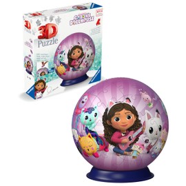 Ravensburger 11594 Gabby's Dollhouse 3D Puzzles for Kids Age 6 Years Up-72 Pieces-No Glue Required, Pink, One Size