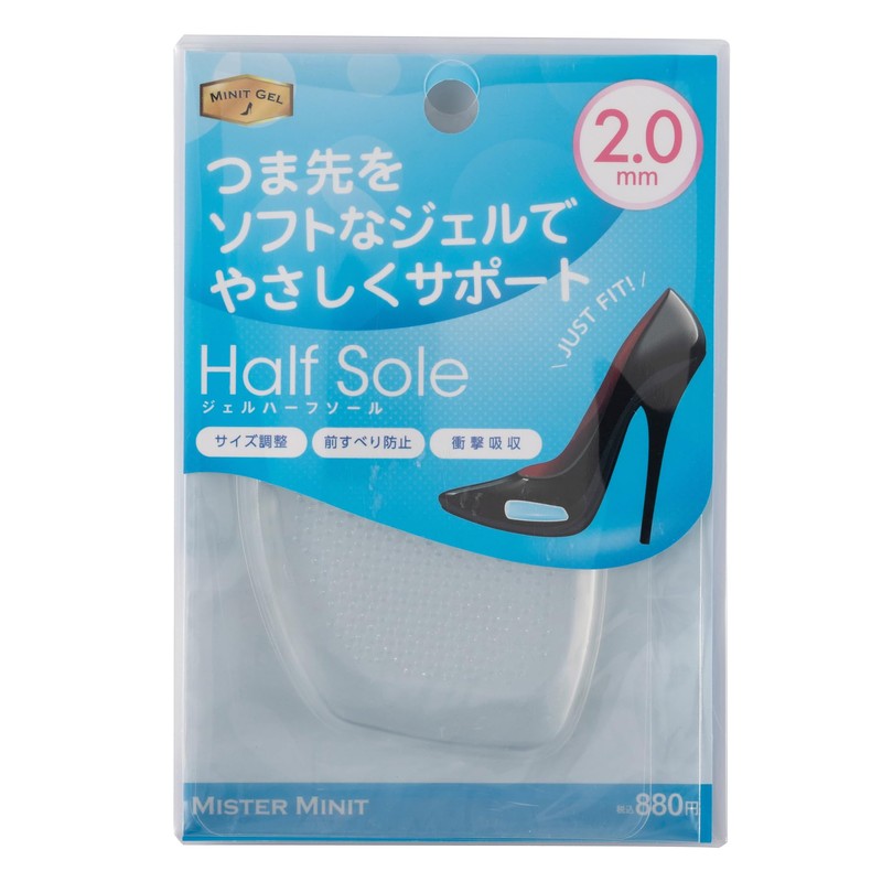 Mr. Minute Women's Half Insole Gel, clear