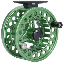 Sougayilang Fly Fishing Reel，Large Arbor With Diecast Aluminum Body Fly Reel-5/6,7/8 Weights，Essential Fly Reels For Beginners-G5/6