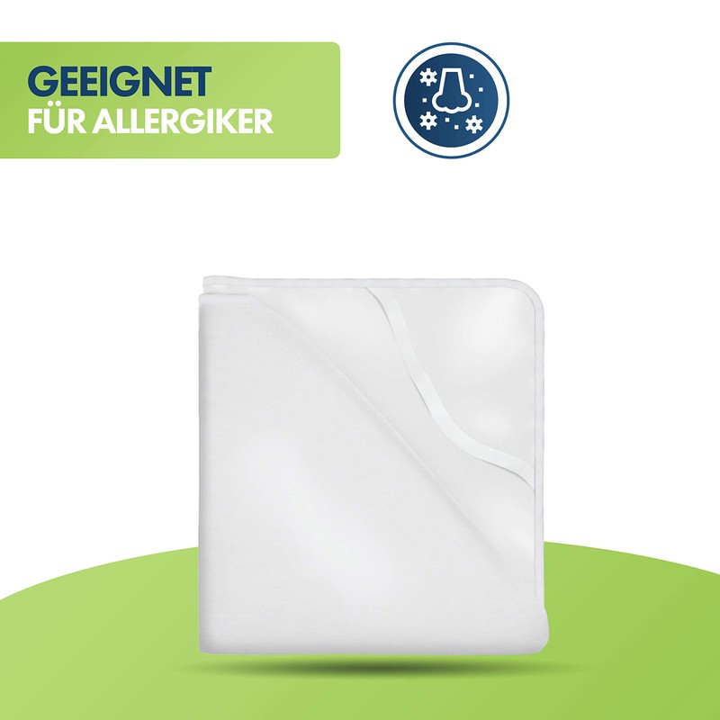 Sensalou Incontinence Mattress Protector Mattress Cover Sheet Waterproof, White, 100