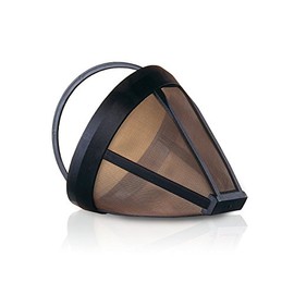 Finum Reusable and Sustainable Coffee Filter with Stainless Steel Infusing Mesh, Size 4