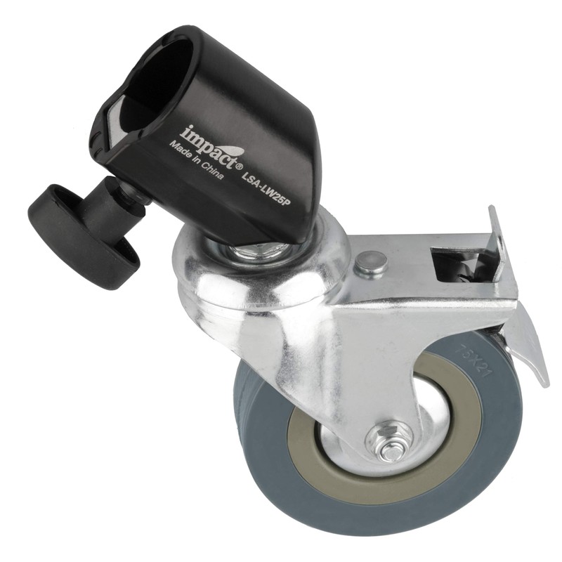 Impact Locking 3-Caster Set for 25mm Legs