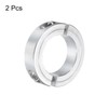 sourcing map 2Pcs Double Split Clamp-On Shaft Collar for 1-1/2"