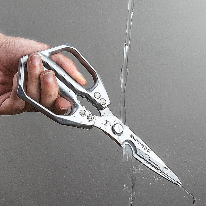Heavy-Duty Stainless Steel Kitchen Scissors - Multi-Functional Chicken Bone Cutting