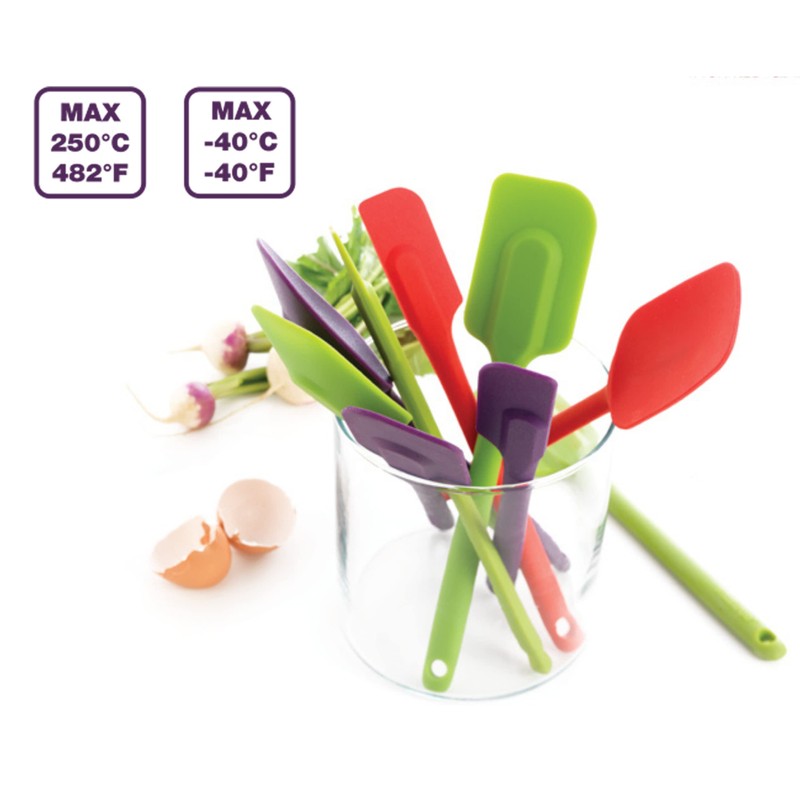 mastrad お菓子作り ハーフ ジャースパチュラ レッド 207148