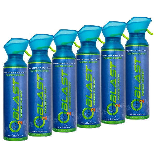 O2 Blast 99.7% Pure Oxygen, 10 Liter Portable Can with Custom Breathing Mask, Increase Stamina & Reduce Recovery Time, Ideal for High Altitude & Sports Recovery (6)