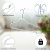 Quality Hangers Clear Plastic Hangers for Clothes | 50 Pack