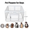 Begale Dog Playpen with Door, 4-Panel 24 Inch Indoor Dog