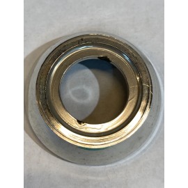 Fiat silver plastic window winder estucheon- (rosette) part # 4266546