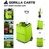 Gorilla Carts GCSS-11G-COM Collapsible Soft-Sided Folding Garden Cart, 150-Pound Capacity,