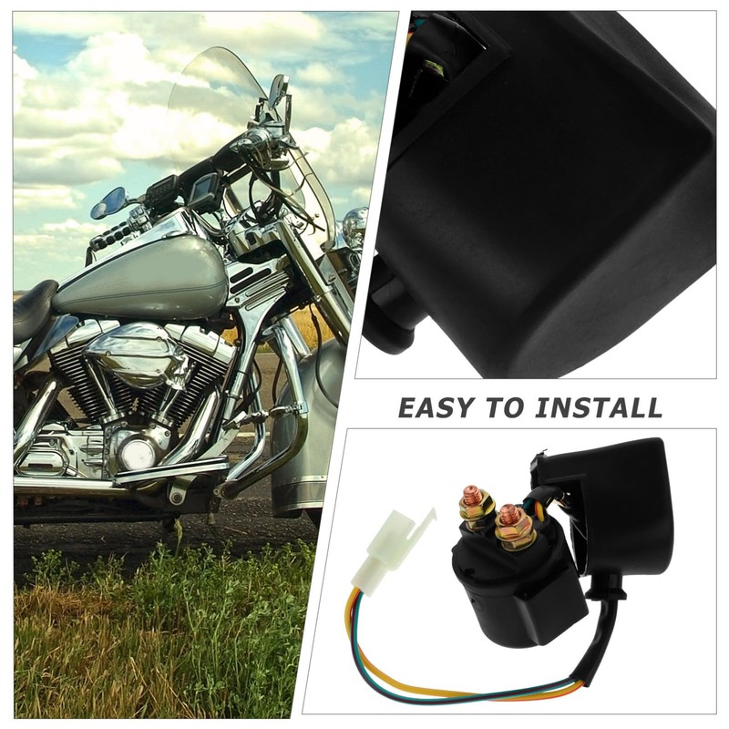 Gatuida Electric Solenoid Valve Motorcycle Relay Starter 12v Solenoid Relay