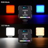 Andoer W64RGB Mini RGB LED Video Light Rechargeable Photography Fill