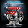Reobrix V8 Engine Model Kit that Runs, 1101 PCS 8-Cylinder