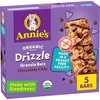 Annie's Organic Drizzle Granola Bars, Chocolate Chip, 5 Bars, 4.6