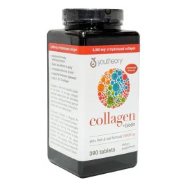 Frmula avanzada de colgeno Youtheory Collagen  biotin 390 tabletas                                                                                    