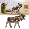 3D Wood Carving Animal Multi Layer Forest Animal Wood Carving