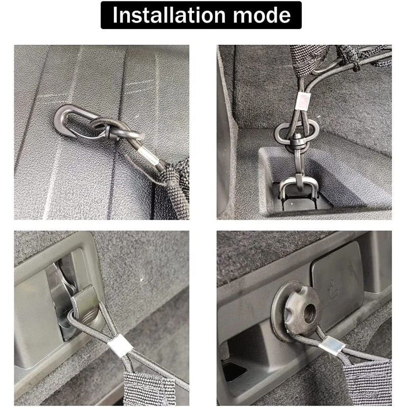 SHENKENUO Rear Trunk Envelope Style Cargo Net for CHEVY SILVERADO