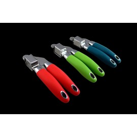 Dependable Premium Quality Modern Garlic Press  Anti-Slip Ergonomic Handle Stainless Steel - Red