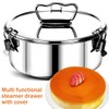 OKYMOTOR Flan Mold with Lid, Flanera Flan Mold 7.5×7.5×3in, Capacity
