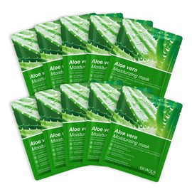 10 PCS Aloe Vera Face Mask,Vera Face Mask Face Masks Skincare Sheet,Aloe Organic Facial Mask Skin Care Product Soothing & Natural Ingredients for All Skin Types