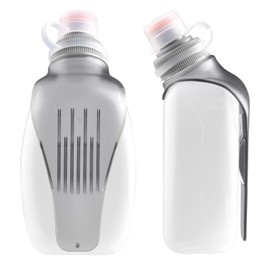 TRIWONDER Water Bottles Running Flask Hydration Vest Packs Waist Belt Replacement BPA Free Leakproof for Triathlon Marathon Hiking Cycling Sport Gym Runner (02 Water Bottle with Clip - 250ml/8.5oz)