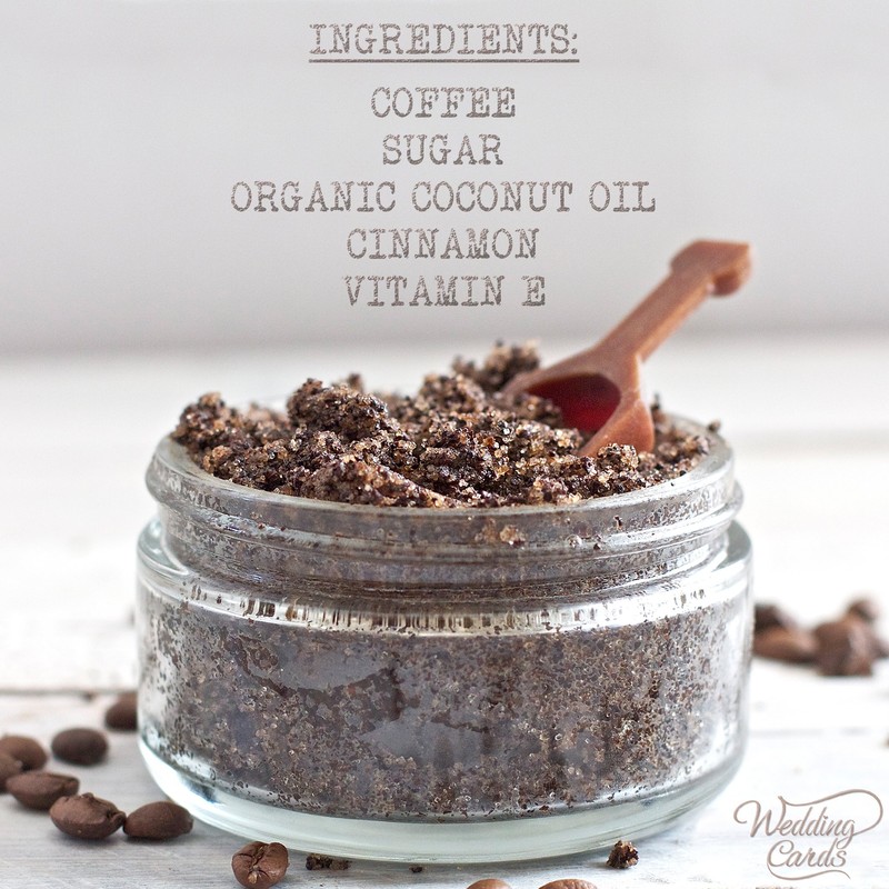 Homemade Organic Coffee Sugar Coconut Oil Cinnamon Vitamin E Face