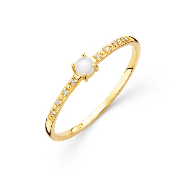 OROVI Women's Ring | Diamond Ring | Genuine 9 Carat