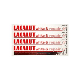 4x LACALUT white & repair Zahncreme 75 ml PZN: 04387912 Spezialzahncreme Zahnpasta