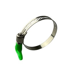 Stainless Steel Butterfly Wing (PVC) Domestic Type Hose Pipe Clips 32-44mm (8mm Bandwidth) x1