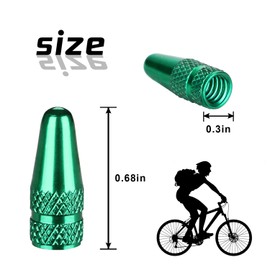 Aluminum Bike Presta Valve Caps Anodized Fully Thread Air Dust Valve Covers for Bike, Used on Presta/French Valves Tire Pump Accessories Fit MTB, Mountain Bike, Rode Bike, Bicycle (5 Pack)