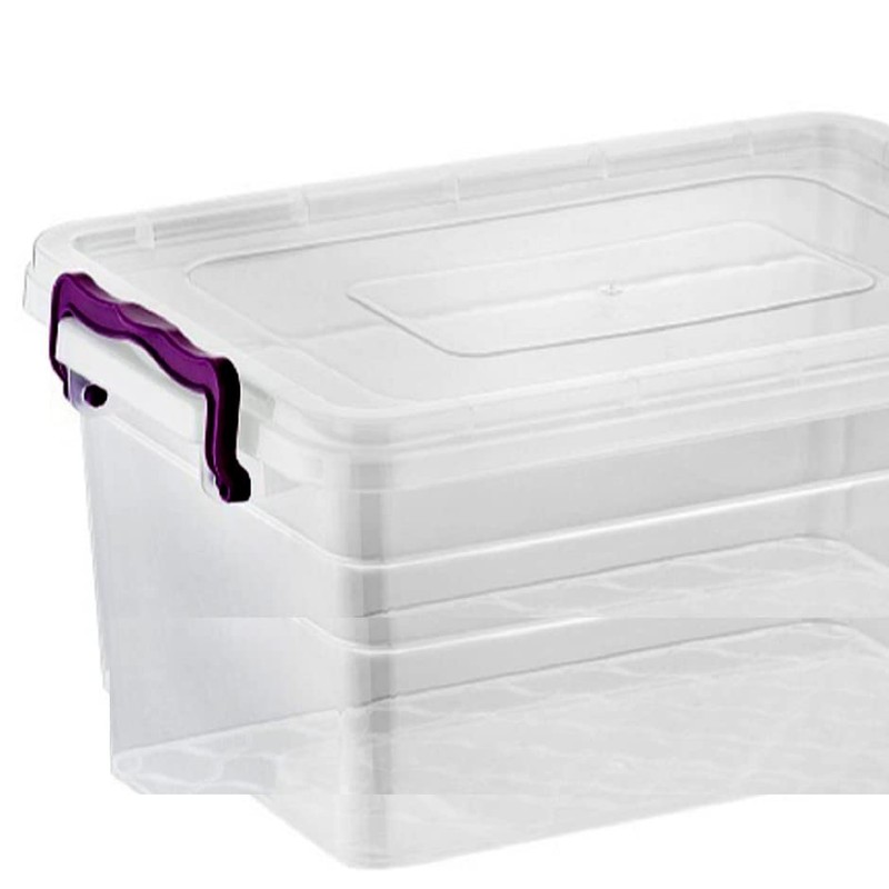 Best House Asude 2 PCS Clear Plastic Storage Box with