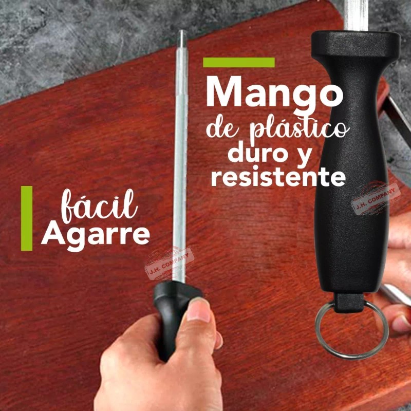 J.H. Company Chaira Redonda 12 Pulgadas Afilador Cuchillos Cocina C477