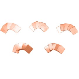 Honbay 25pcs 5 Sizes 15x15mm IC Chipset GPU CPU Thermal Heatsink Copper Pad