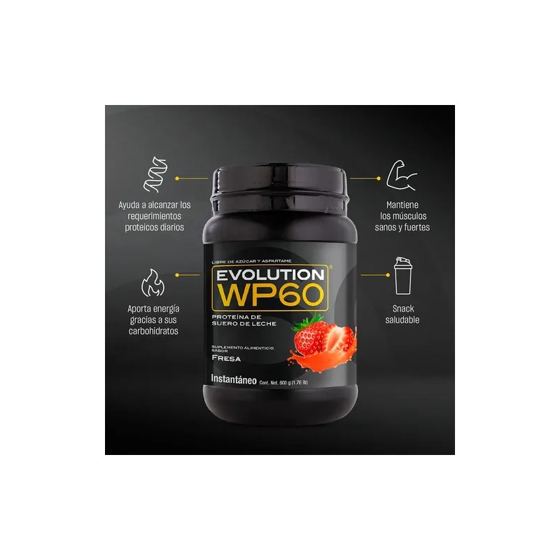 Evolution Proteina Suero De Leche (whey) Wp60 800 G Sabores