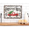 Custom Metal Christmas Tree Farm Sign with Name