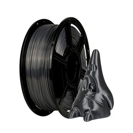 Flashforge 3D Printer Filament Silk PLA 1.75mm 1kg Spool-Dimensional Accuracy +/- 0.02mm (Metal Grey)