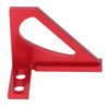 3D Mitre Angle Ruler Aluminum Alloy Professional Red 45 Degree