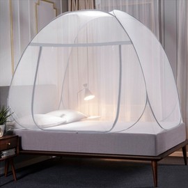 Prime One-Touch Floor-Integrated Mosquito Net (Grey) (120x200cm)