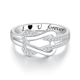 925 Sterling Silver Knuckle Rings for Women Finger Rings with Cubic Zirconia Jewelry Gifts Promise Rings for Her friend