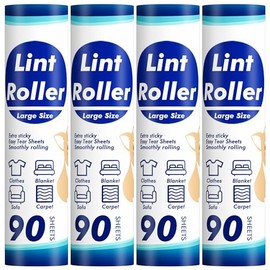360 Sheets Sticky Lint Rollers Refills for 9.45'' Width Large lnt Roller, Floor lint Roller Refills